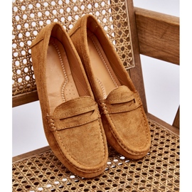 FC3 Mocassins Ivana Classic en daim camel pour femmes brun 7