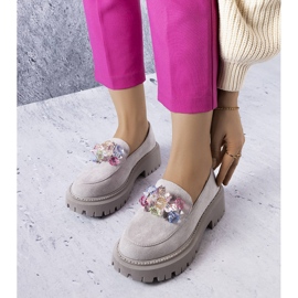 PA1 Richelieus gris avec cristaux de Levasseur 1