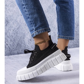 Baskets plateforme Dubeau noires 1