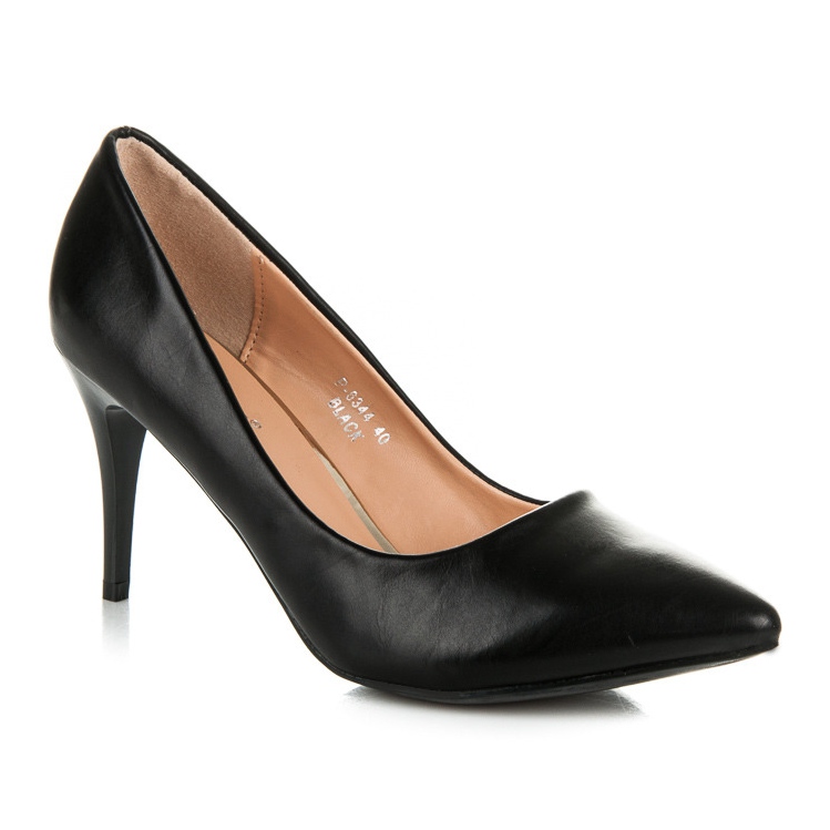 Ideal Shoes Talons hauts noirs 1