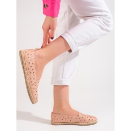 W. Potocki Ballerines femme ajourées Potocki beige 1