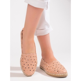 W. Potocki Ballerines femme ajourées Potocki beige 3