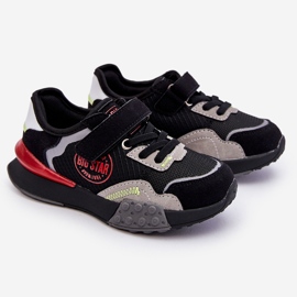 Baskets pour enfants Système de mousse à mémoire de forme Big Star LL374224 Noir le noir 1