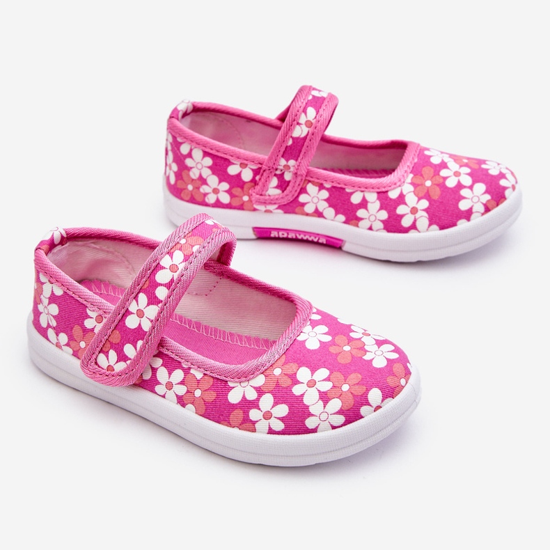 Ballerines Enfant En Fleurs Roses Noah 2 Ballerines Enfant En Fleurs Roses Noah 2