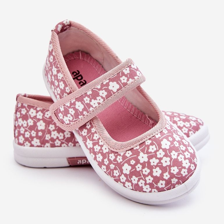Ballerines Enfant Velcro Imprimé Selah Rose 2 Ballerines Enfant Velcro Imprimé Selah Rose 2