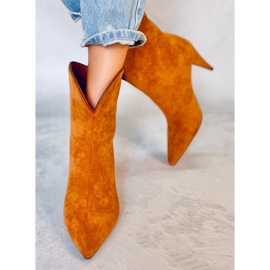 Bottines à talons Fibi Camel brun 4