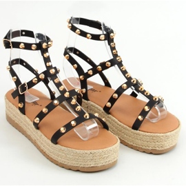 Alize Sandales espadrilles cloutées noires le noir 1