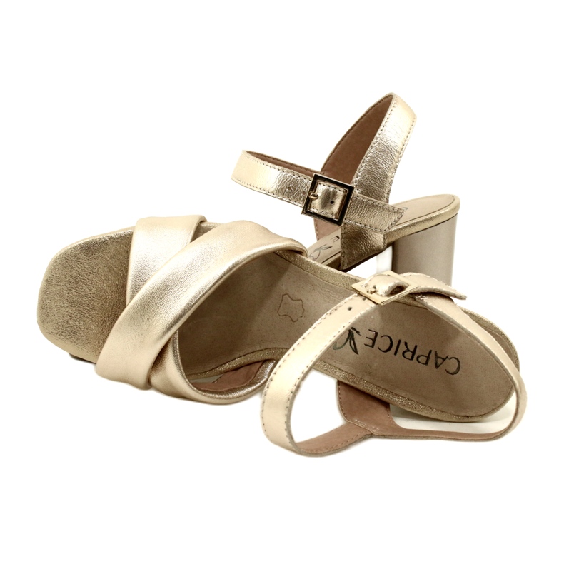 Caprice Sandales Femme 9-28302-20 969 Or Métallisé d'or 5