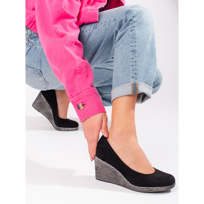 W. Potocki Escarpins compensés noirs femme Potocki le noir 2 W. Potocki Escarpins compensés noirs femme Potocki le noir 2