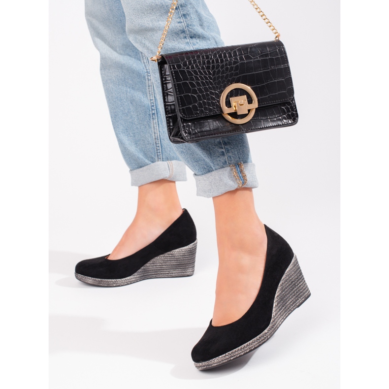 W. Potocki Escarpins compensés noirs femme Potocki le noir 1 W. Potocki Escarpins compensés noirs femme Potocki le noir 1