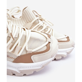 Baskets chaussettes à enfiler pour femmes Beige Keaton 1 Baskets chaussettes à enfiler pour femmes Beige Keaton 1