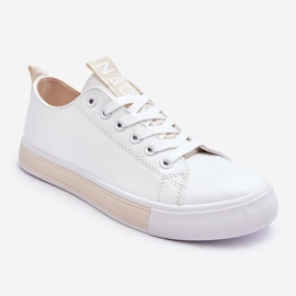 Baskets classiques pour femmes blanches et beiges 9
