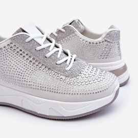 PS1 Baskets Femme Avec Zircon Blanc Raiden gris 1