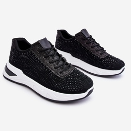 Baskets Femme Avec Zircon Noir Raiden le noir 1