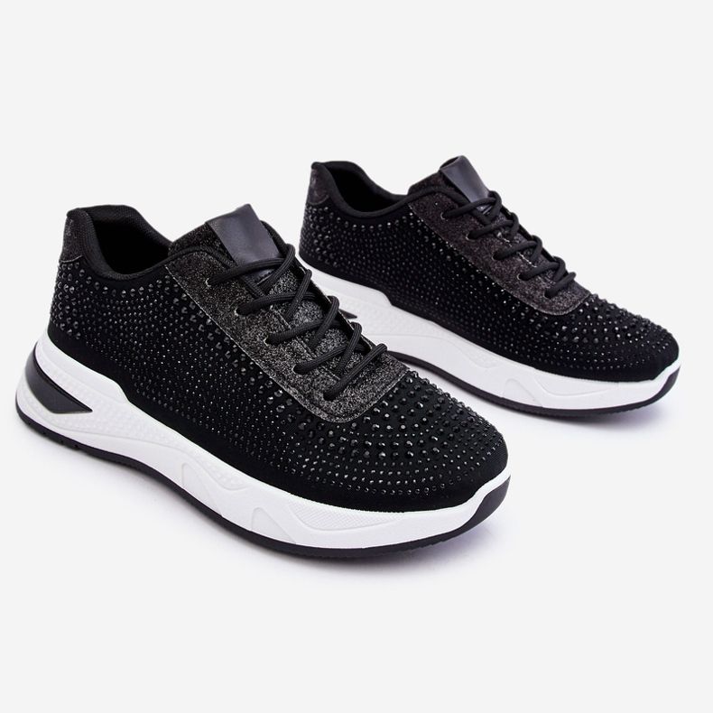 Baskets Femme Avec Zircon Noir Raiden 1