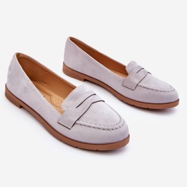PS1 Mocassins Confortables en Daim pour Femme Gris Lucca 1