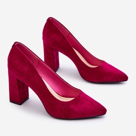 Escarpins Talon Daim Sergio Leone PB216 Fuchsia rose 6