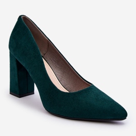 Escarpins Talon Daim Sergio Leone PB216 Vert 9
