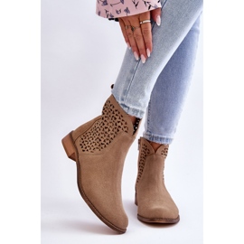 Boots daim Nicole 2791/023 Beige foncé 2