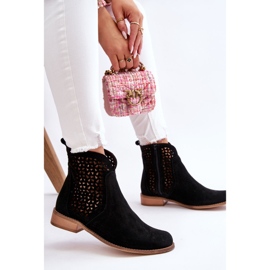 Bottines en Daim Nicole 2791/028 Noir le noir 7