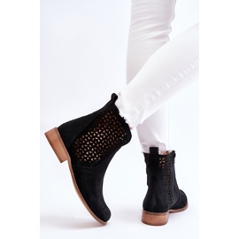 Bottines en Daim Nicole 2791/028 Noir le noir 4