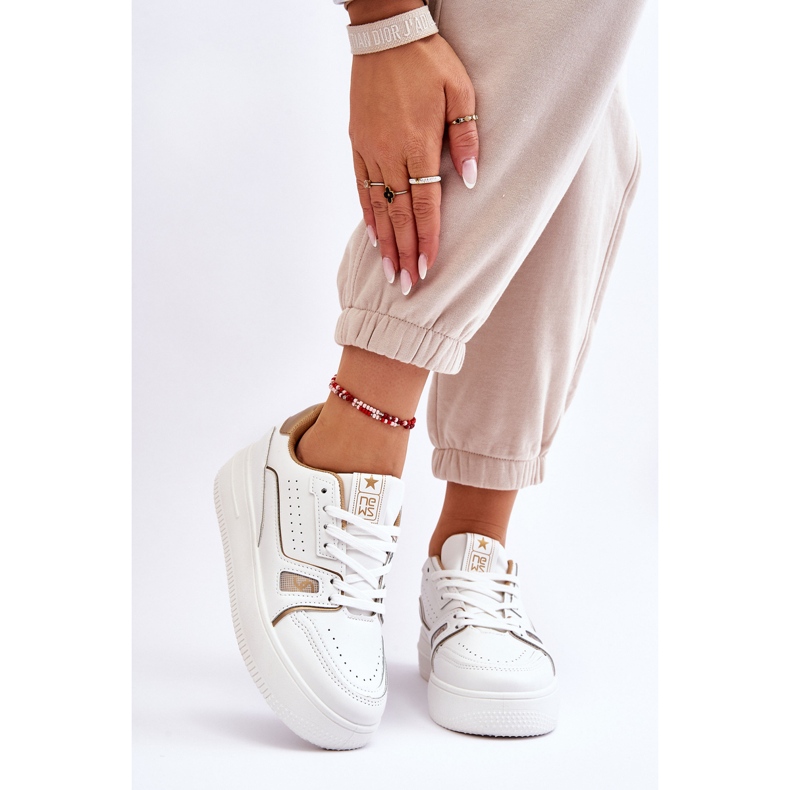 Baskets Confortables Femme Blanc Bowen 1