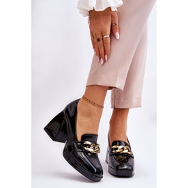 Vinceza Pompes Sur Des Talons Massifs Noir Nataly 1