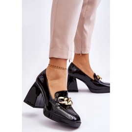 Vinceza Pompes Sur Des Talons Massifs Noir Nataly 2