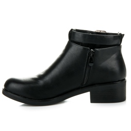Seastar Bottines à talons plats le noir 2