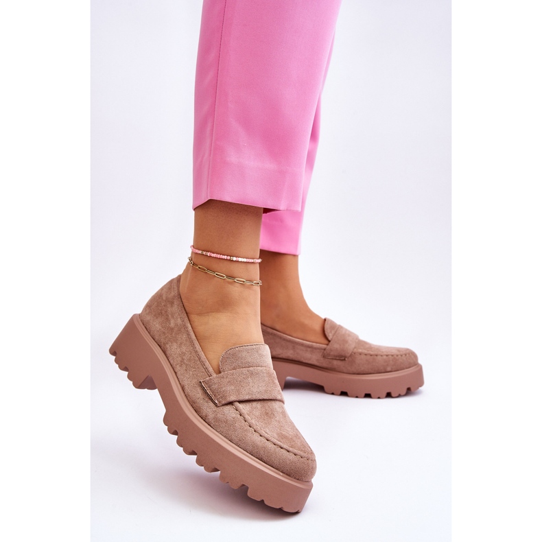 Vinceza Mocassins Daim Classiques Mocassins Beige Corrin 2