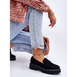 Vinceza Mocassins Classiques en Daim Noir Corrin le noir 9
