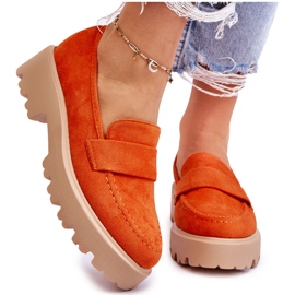 Vinceza Mocassins Corrin Classiques En Daim Mocassins Orange 9