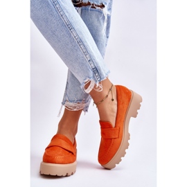 Vinceza Mocassins Corrin Classiques En Daim Mocassins Orange 3