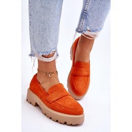 Vinceza Mocassins Corrin Classiques En Daim Mocassins Orange 4