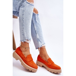 Vinceza Mocassins Corrin Classiques En Daim Mocassins Orange 6
