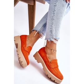 Vinceza Mocassins Corrin Classiques En Daim Mocassins Orange 7