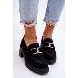 Vinceza Escarpins à Talons Hauts En Daim Noir Finley le noir 4