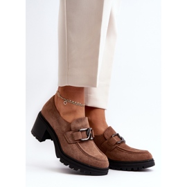 Vinceza Talons Hauts En Daim Marron Finley brun 1