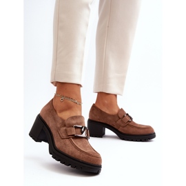 Vinceza Talons Hauts En Daim Marron Finley brun 2