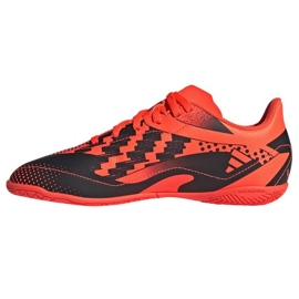 Adidas X Speedportal Messi.4 In Jr GZ5138 chaussures de football orange oranges et rouges 1