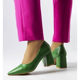 BM Escarpins vert à talons Fanchon 1 BM Escarpins vert à talons Fanchon 1