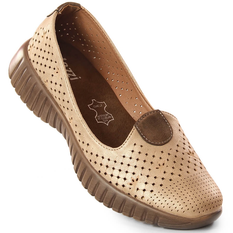 Chaussures femme beiges ajourées Jezzi RMR2270-4 1