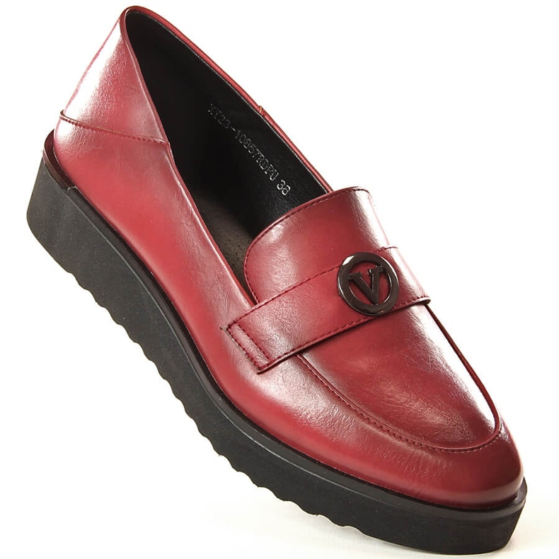 Chaussures pour femmes rouges sur la plate-forme Vinceza 10857 1