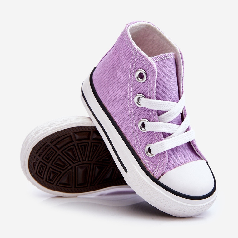 Baskets Hautes Enfant Violet Filemon 2