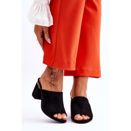 Vinceza Chaussons à Talons Hauts en Daim pour Femme Noir Carter 1