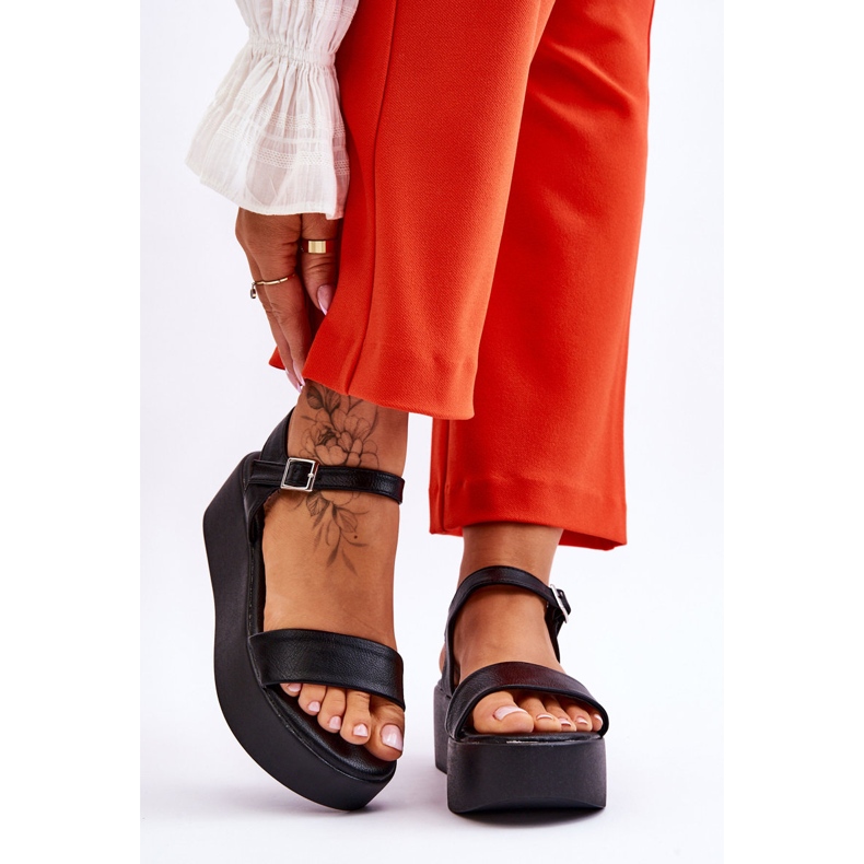 Vinceza Sandales pour femmes sur une plate-forme massive Black Casen le noir 1 Vinceza Sandales pour femmes sur une plate-forme massive Black Casen le noir 1