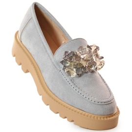 Chaussures Vinceza avec cristaux W 10863 JAN201B gris 1 Chaussures Vinceza avec cristaux W 10863 JAN201B gris 1