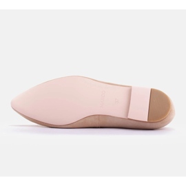 Marco Shoes Ballerines en daim souple beige 3