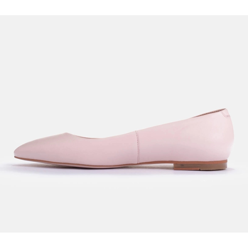 Marco Shoes Ballerines en cuir souple nude beige 2