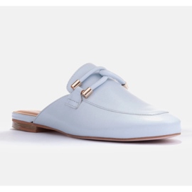 Marco Shoes Chaussons avec décoration bleu 1 Marco Shoes Chaussons avec décoration bleu 1